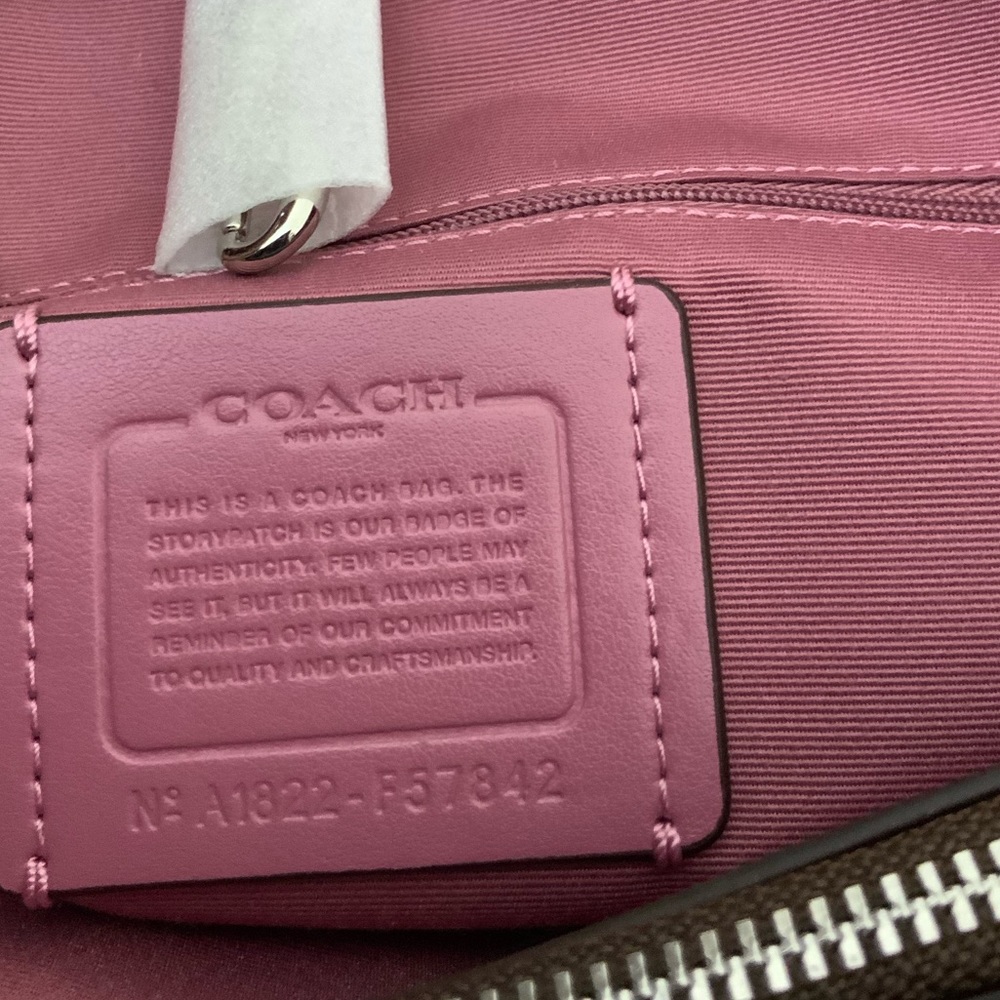 Coach Signature Canvas Drawstring Carryall Nwt - image 6